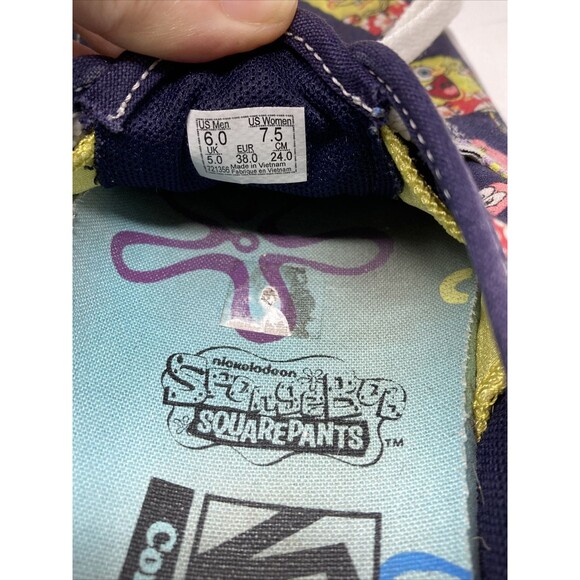 VANS Spongebob “Alohabob” Comfy Cush Authentic Men’s Size 6 / Women 7.5 Skate - Picture 8 of 11